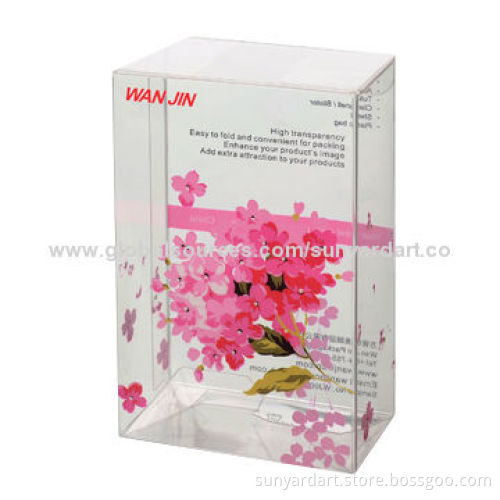 PVC folding box with soft crease, in offset printing
